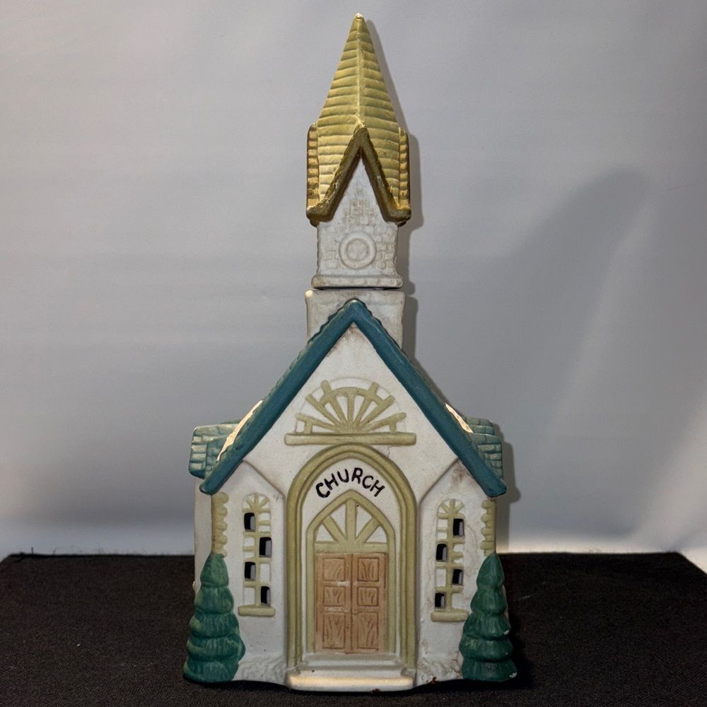 Vintage Charming Ceramic Church Figurine